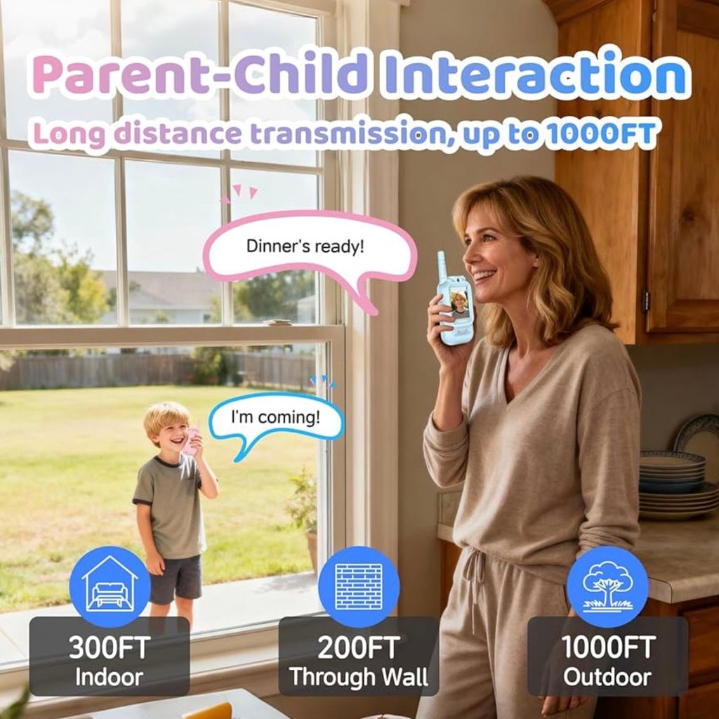 2 chiếc Bộ đàm Video Call trẻ em YUSSBCU – Video Walkie Talkie ( hàng Amazon ) - Ảnh 5