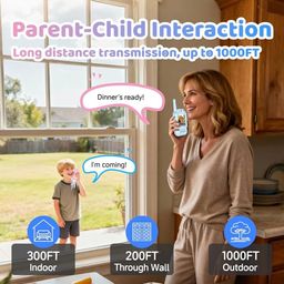2 chiếc Bộ đàm Video Call trẻ em YUSSBCU – Video Walkie Talkie ( hàng Amazon )
