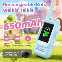2 chiếc Bộ đàm Video Call trẻ em YUSSBCU – Video Walkie Talkie ( hàng Amazon )