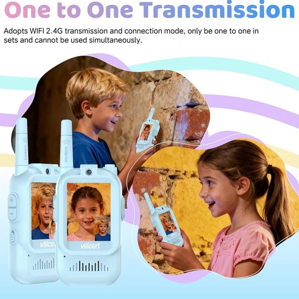 2 chiếc Bộ đàm Video Call trẻ em YUSSBCU – Video Walkie Talkie ( hàng Amazon ) - Ảnh 7