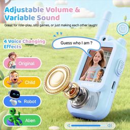 2 chiếc Bộ đàm Video Call trẻ em YUSSBCU – Video Walkie Talkie ( hàng Amazon )