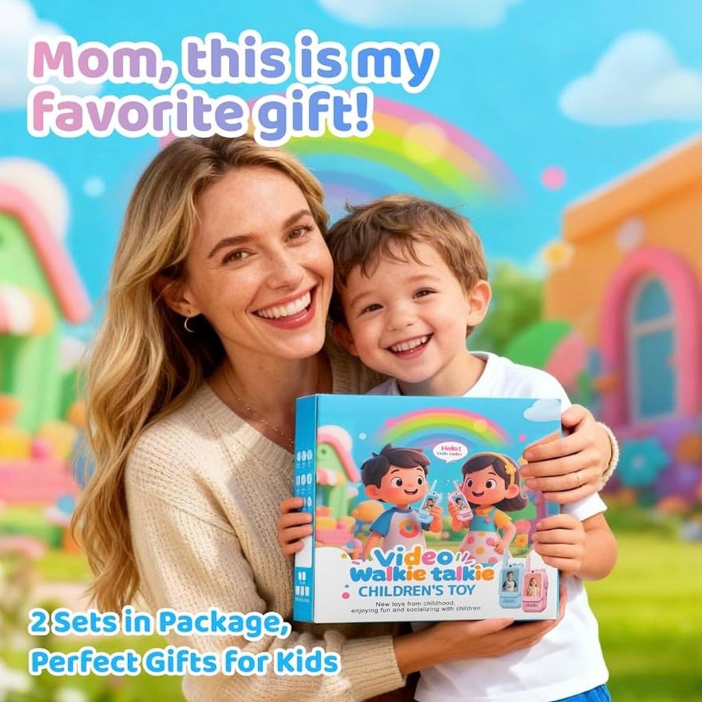 2 chiếc Bộ đàm Video Call trẻ em YUSSBCU – Video Walkie Talkie ( hàng Amazon ) - Ảnh 8