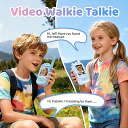 2 chiếc Bộ đàm Video Call trẻ em YUSSBCU – Video Walkie Talkie ( hàng Amazon )