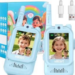 2 chiếc Bộ đàm Video Call trẻ em YUSSBCU – Video Walkie Talkie ( hàng Amazon )