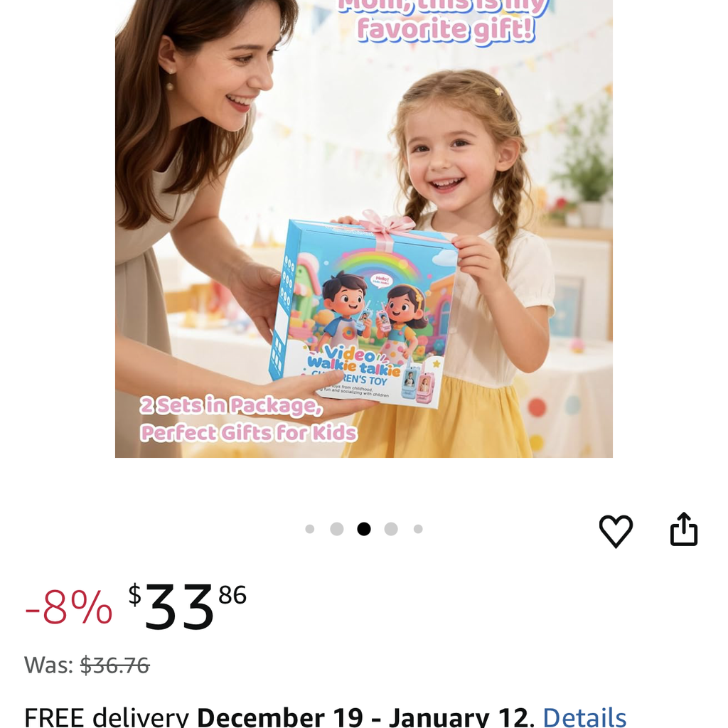 2 chiếc Bộ đàm Video Call trẻ em YUSSBCU – Video Walkie Talkie ( hàng Amazon ) - Ảnh 2