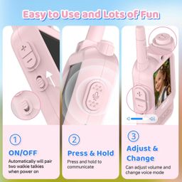 2 chiếc Bộ đàm Video Call trẻ em YUSSBCU – Video Walkie Talkie ( hàng Amazon )
