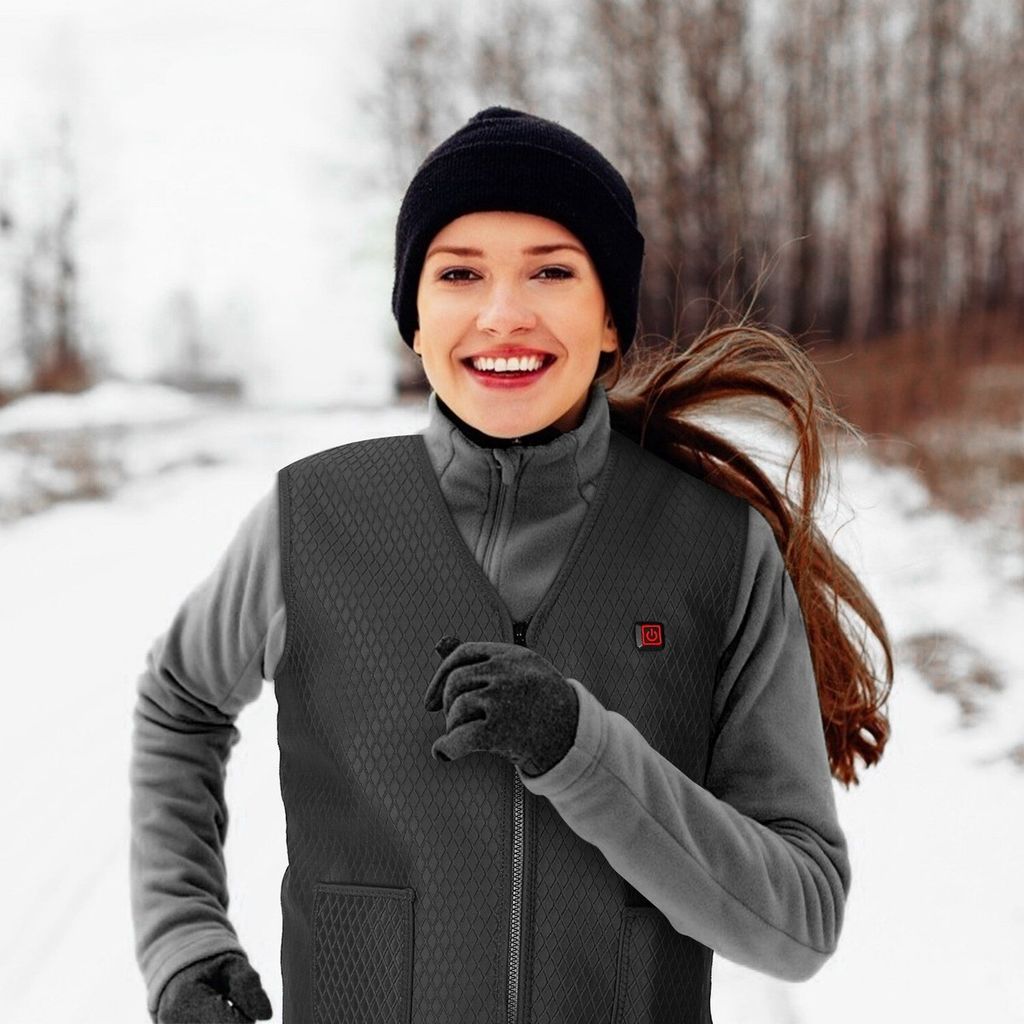  Áo Giữ Nhiệt Sưởi Ấm Điện USB – 5 Vùng Nhiệt – 3 Chế Độ , dùng Pin dự phòng - Ảnh 10