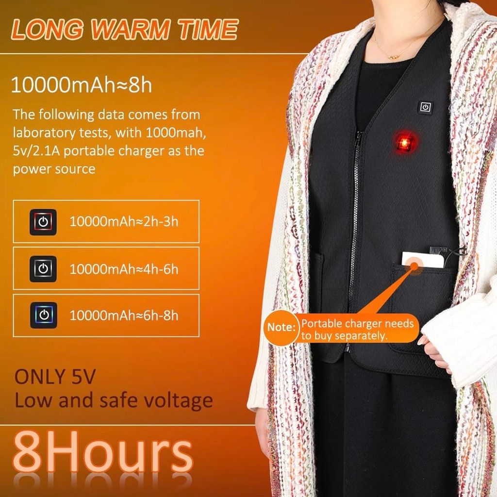 Áo Giữ Nhiệt Sưởi Ấm Điện USB – 5 Vùng Nhiệt – 3 Chế Độ , dùng Pin dự phòng thực tế Áo Giữ Nhiệt Sưởi Ấm Điện USB – 5 Vùng Nhiệt – 3 Chế Độ , dùng Pin dự phòng - Góc chụp chi tiết thực tế 15