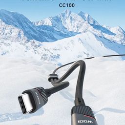 Cáp sạc nhanh 100W JOWAY, cáp 1 ra 2 đầu C to C , sạc siêu nhanh