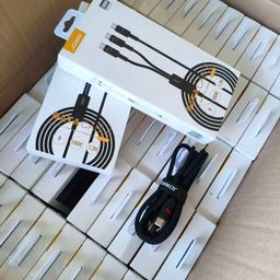 Cáp sạc nhanh 100W JOWAY, cáp 1 ra 2 đầu C to C , sạc siêu nhanh