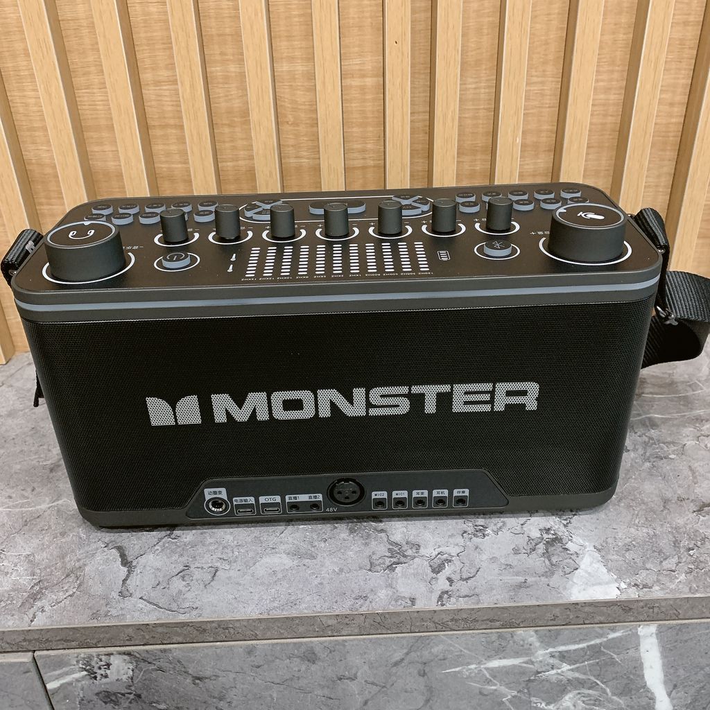 Loa Karaoke Bluetooth AirRock SK100 hãng Monster , 2 mic không dây - Ảnh 5