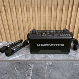 Loa Karaoke MONSTER AirRock SK100 – Bluetooth Live Streaming Speaker, có 2 Mic…