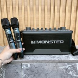 Loa Karaoke MONSTER AirRock SK100 – Bluetooth Live Streaming Speaker, có 2 Mic…