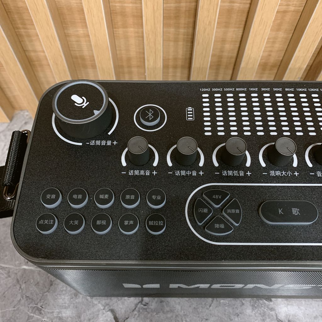 Loa Karaoke Bluetooth AirRock SK100 hãng Monster , 2 mic không dây - Ảnh 8