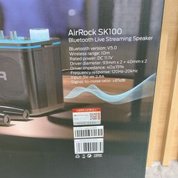 Loa Karaoke MONSTER AirRock SK100 – Bluetooth Live Streaming Speaker, có 2 Mic…