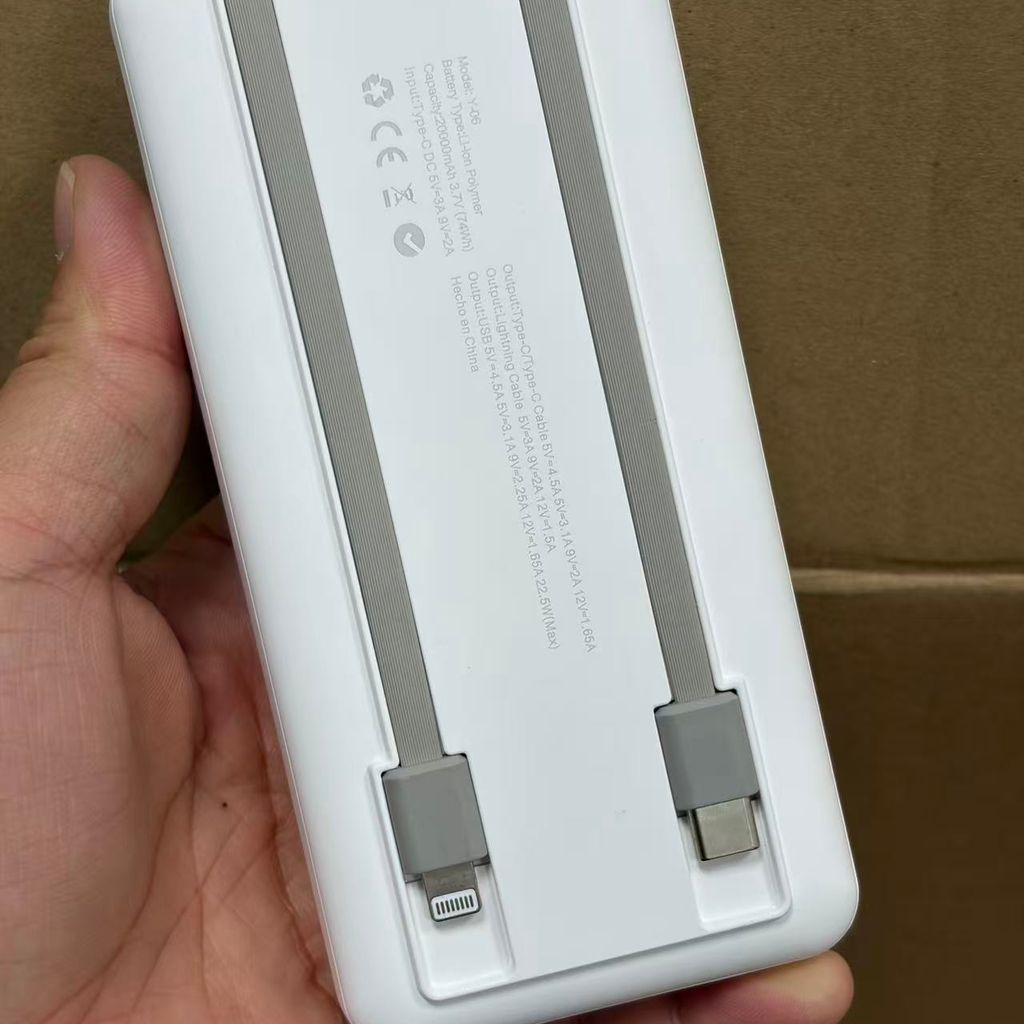  Pin dự phòng 20.000mAh TEKYOREO sạc nhanh 22.5W PD – liền cáp Type-C & Lighning - Ảnh 5