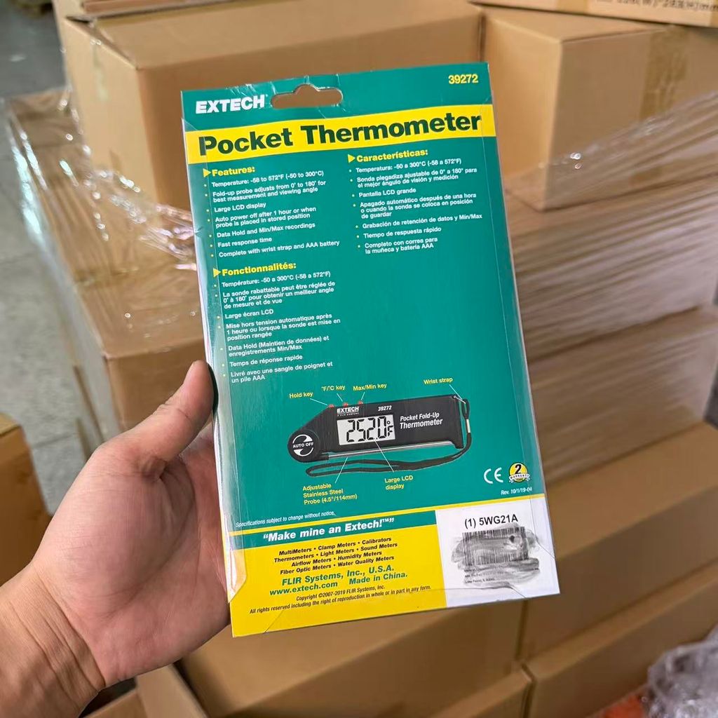 {Order giao 10/2} Nhiệt kế đầu dò, bỏ túi hãng Extech 39272  ( Mỹ ) - Ảnh 5
