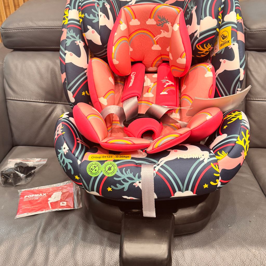 Ghế an toàn ô tô trẻ em POPMAX HOORAY (UK ) – Xoay 360°, khoá iSOFIX, từ 0-12 tuổi - Ảnh 4