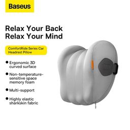 Gối cao su non tựa đầu & tựa lưng hãng BASEUS dành cho ô tô & ghế làm việc
