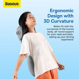 Gối cao su non tựa đầu & tựa lưng hãng BASEUS dành cho ô tô & ghế làm việc