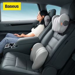 Gối cao su non tựa đầu & tựa lưng hãng BASEUS dành cho ô tô & ghế làm việc