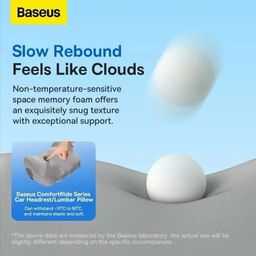 Gối cao su non tựa đầu & tựa lưng hãng BASEUS dành cho ô tô & ghế làm việc