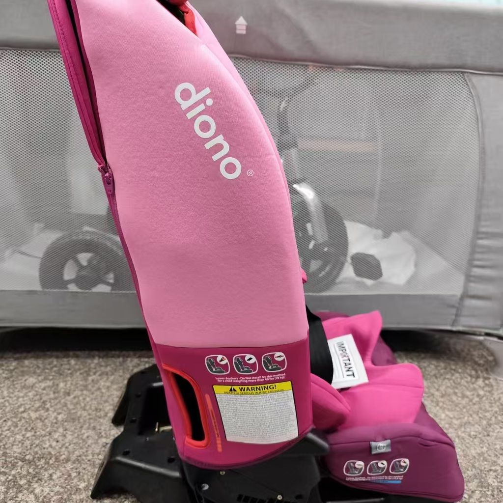 Ghế an toàn trẻ em trên Ô TÔ DIONO RADIAN 3RX  ( Mỹ ) Full Steel Frame Gập gọn, màu hồng - Ảnh 4