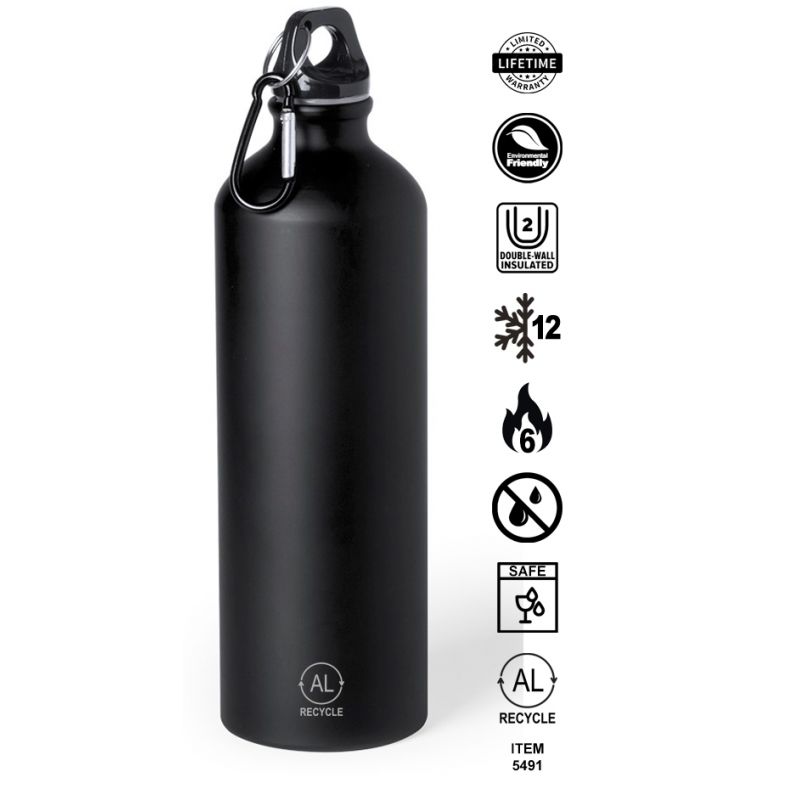 Bình nước thể thao BOTTLE - 750ml, chất liêuk hợp kim nhôm, ko chứa BPA, an toàn sức khoẻ - Ảnh 3