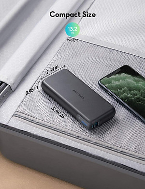 Pin sạc dự phòng RAVPOWER RP-PB201 dung lượng 20.000mAh - PD 3.0 60W & QC 3.0 18W - Ảnh 3