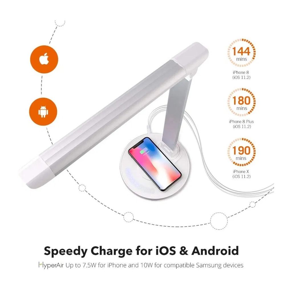 Đèn bàn Chống Cận Kiêm Sạc Không Dây TAOTRONICS TT-DL036 , đèn đọc sách, đèn học - Ảnh 4