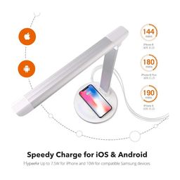 Đèn bàn Chống Cận Kiêm Sạc Không Dây TAOTRONICS TT-DL036 , đèn đọc sách, đèn học