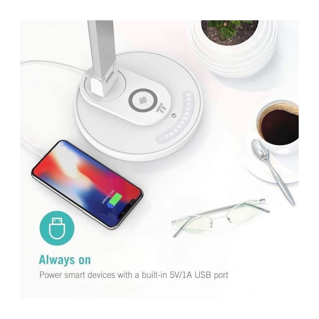 Đèn bàn Chống Cận Kiêm Sạc Không Dây TAOTRONICS TT-DL036 , đèn đọc sách, đèn học - Ảnh 5