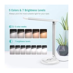 Đèn bàn Chống Cận Kiêm Sạc Không Dây TAOTRONICS TT-DL036 , đèn đọc sách, đèn học