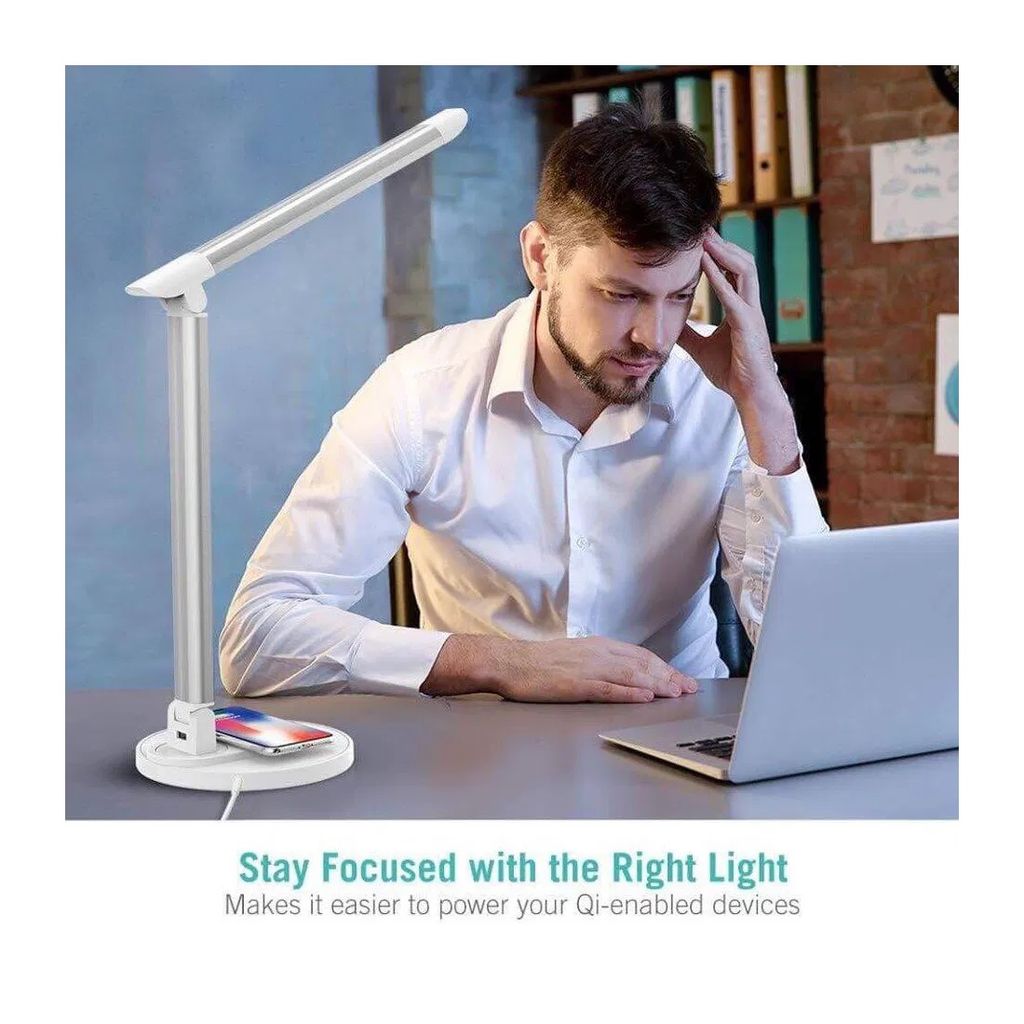 Đèn bàn Chống Cận Kiêm Sạc Không Dây TAOTRONICS TT-DL036 , đèn đọc sách, đèn học - Ảnh 6