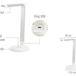 Đèn bàn Chống Cận Kiêm Sạc Không Dây TAOTRONICS TT-DL036 , đèn đọc sách, đèn học