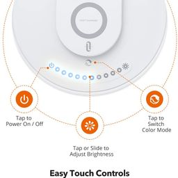 Đèn bàn Chống Cận Kiêm Sạc Không Dây TAOTRONICS TT-DL036 , đèn đọc sách, đèn học
