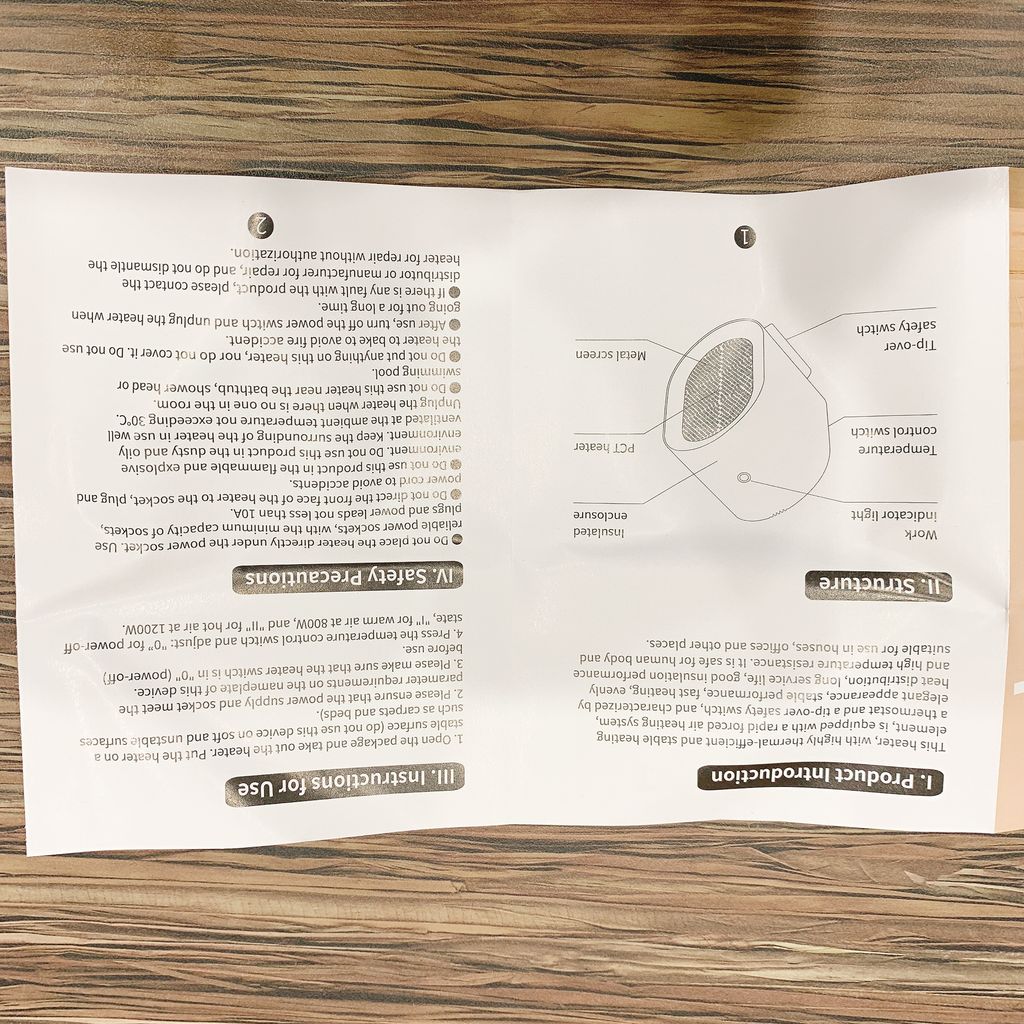 Máy Sưởi gốm để bàn WARMOOL - Ảnh 6