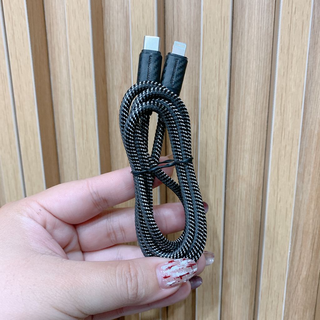 Cáp sạc nhanh iPhone dây dù hãng CLVRCONNECT ( C to L và C to C)- ko hộp - Ảnh 8