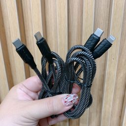 Cáp sạc nhanh iPhone dây dù hãng CLVRCONNECT ( C to L và C to C)- ko hộp