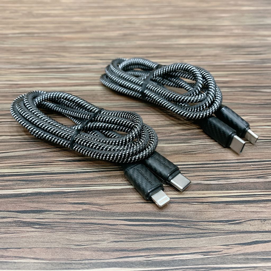 Cáp sạc nhanh iPhone dây dù hãng CLVRCONNECT ( C to L và C to C)- ko hộp - Ảnh 4