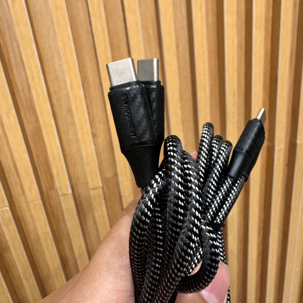 Cáp sạc nhanh iPhone dây dù hãng CLVRCONNECT ( C to L và C to C)- ko hộp - Ảnh 3