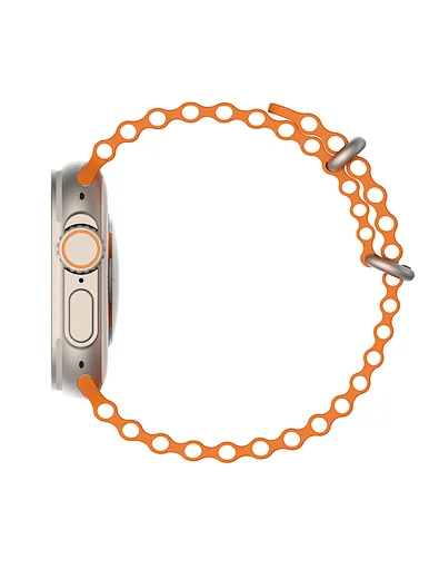 Đồng hồ thông minh WIWU SW01 ULTRA ( ko hộp - dây màu cam ) - Ảnh 2