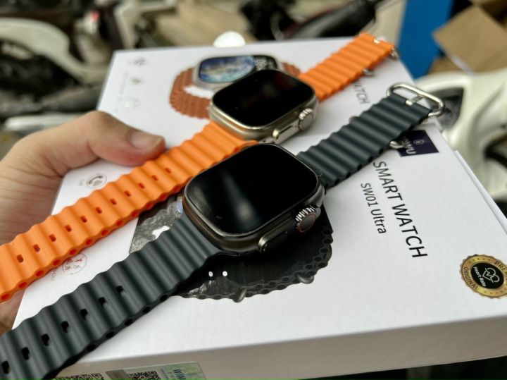 Đồng hồ thông minh WIWU SW01 ULTRA ( ko hộp - dây màu cam ) - Ảnh 3