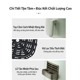 Nồi chiên không dầu 5L hãng SHARP KF-AF-E50DK-G