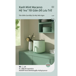 Nồi chiên không dầu 5L hãng SHARP KF-AF-E50DK-G