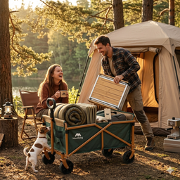 Xe kéo gấp gọn đa năng MOOTHING , kéo hàng, camping, du lịch