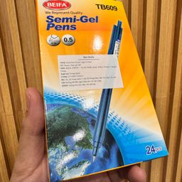 Bút bi Semi Gel hãng BEIFA TB609 hộp 24 cái