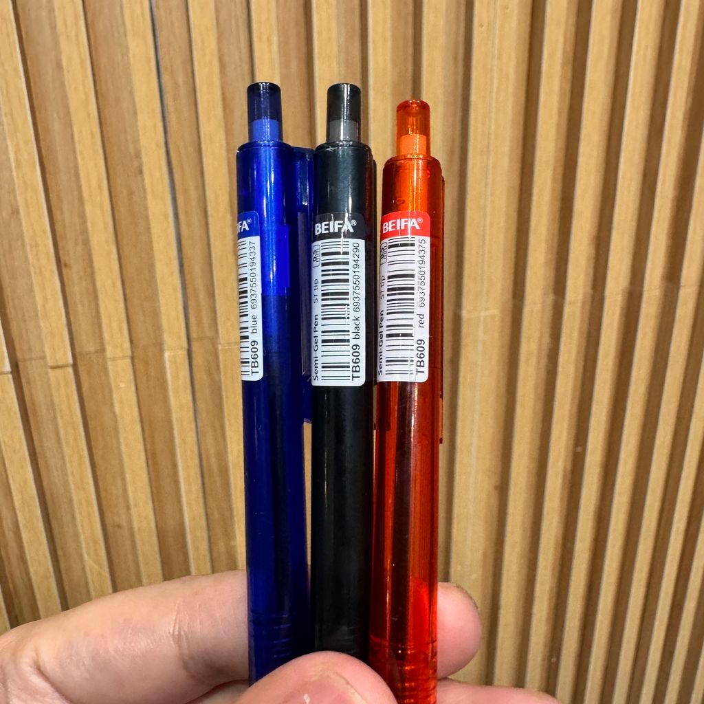 Bút bi Semi Gel hãng BEIFA TB609 hộp 24 cái - Ảnh 7