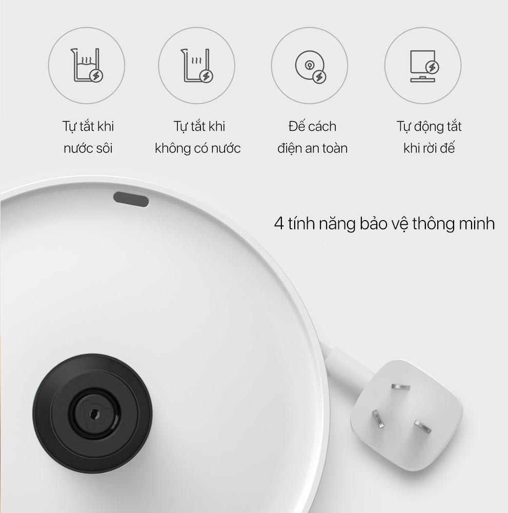  Ấm đun nước siêu tốc XIAOMI Mijia Electric Kettle 1A, 1.5L, 1800W (bản nội địa) - Ảnh 7