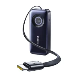 Pin dự phòng Baseus 20000mAh sạc nhanh 65W, liền cáp rút Type-C / Lightning